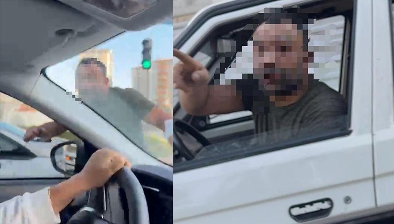 trafikte tartistigi kadinlarinaracina saldirdi E3IzD4hR