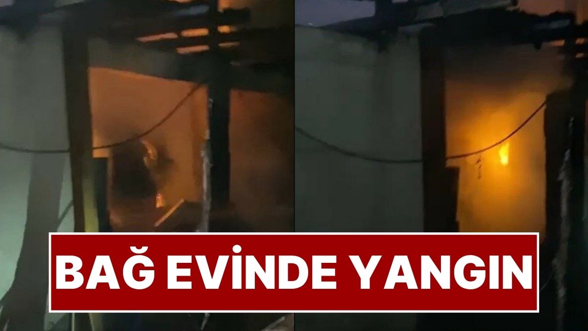 Aydın’da Gece Yarısı Korkunç Olay: Bağ Evi Çıkan Yangında Küle Döndü!